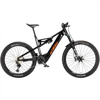 KTM MACINA KAPOHO LTD64 FLAMING BLACK (ORANGE) 2024 Férfi Elektromos Összteleszkópos MTB Kerékpár