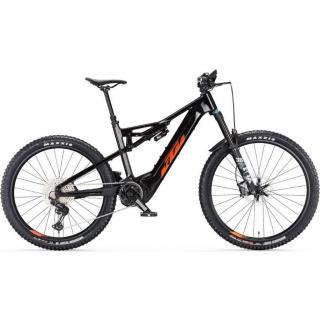 KTM Macina Kapoho Master flaming black (orange) Férfi Elektromos Összteleszkópos Enduro MTB Kerékpár 2023