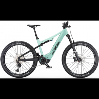 KTM MACINA LYCAN 771 GLORIOUS PALE MINT MATT (BLACK) 2023 NŐI ELEKTROMOS ÖSSZTELESZKÓPOS MTB KERÉKPÁR