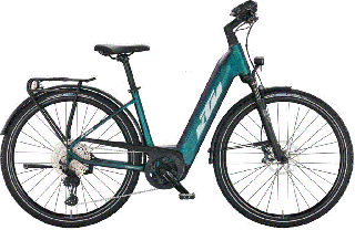 KTM MACINA SPORT 710 EASY ENTRY green purple flip matt (silver+blue) Uniszex Elektromos Trekking Kerékpár 2022