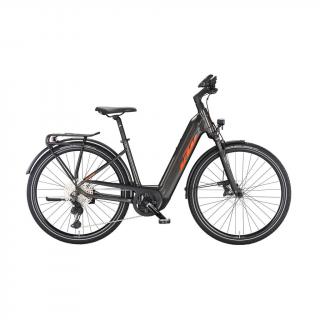 KTM MACINA SPORT 720 MACHINE GREY(ORANGE+BLACK) EASY ENTRY 2023 UNISEX ELEKTROMOS TREKKING KERÉKPÁR