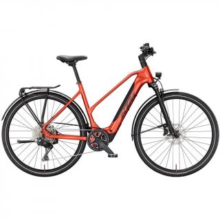 KTM MACINA SPORT SX 10 TRAPÉZ burnt orange (black) 2025 Női Elektromos Trekking Kerékpár