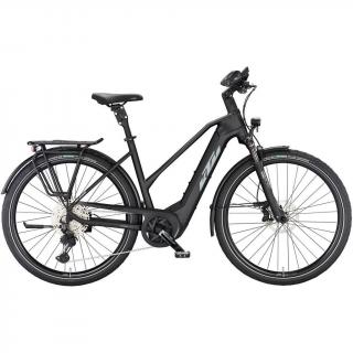 KTM MACINA STYLE 730 BLACK MATT(GREY+ORANGE) TRAPÉZ 2023 NŐI ELEKTROMOS TREKKING KERÉKPÁR