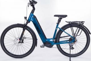 KTM MACINA STYLE 730 EASY ENTRY vital blue (black+silver) Uniszex Elektromos Trekking Kerékpár 2022