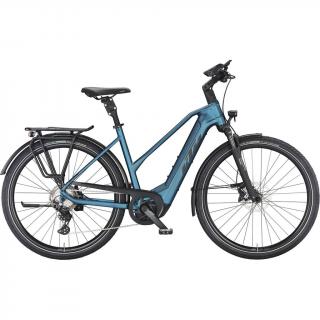 KTM MACINA STYLE 730 VITAL BLUE MATT(BLACK+SILVER) TRAPÉZ 2023 NŐI ELEKTROMOS TREKKING KERÉKPÁR