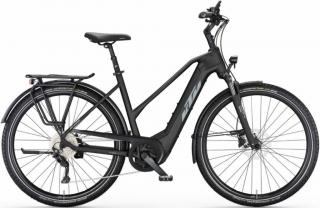 KTM Macina Tour CX 610 TRAPÉZ black matt (grey+yellow) Női Elektromos Trekking Kerékpár 2023