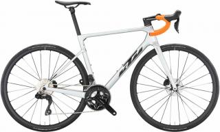 KTM REVELATOR ALTO ELITE Di2 starlight silver (black+orange) 2023 Férfi Országúti Kerékpár