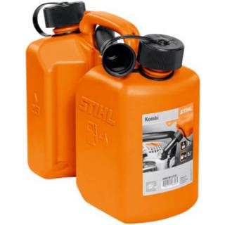 STIHL kombinált kanna 3 l üzemanyaghoz és 1,5 l lánckenő olajhoz, narancssárga