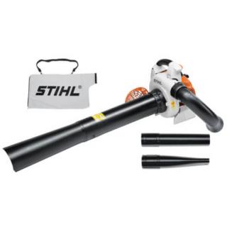 STIHL SH 86 benzines lombszívó-fúvó gyűjtőzsákkal, kerek és lapos fúvófejjel