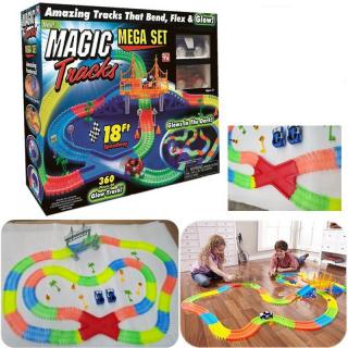 360 Részes Magic Race Mega Szett 2db Kisautóval