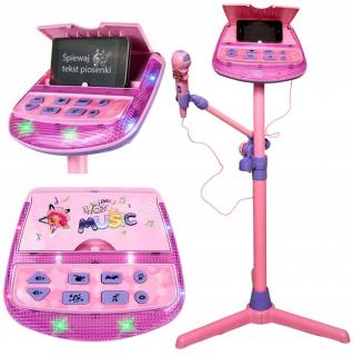 Csajos Karaoke szett mikrofonnal beépített zenékkel MP3 csatlakozóval