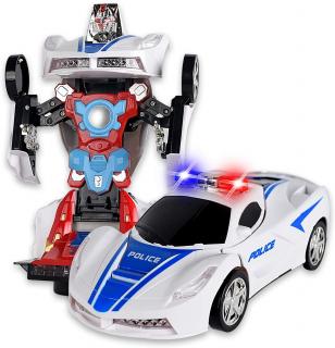 Szuperhőssé alakuló rendőrautó police transformers