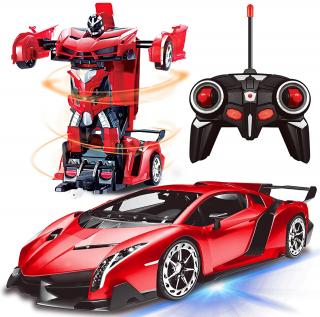 Transformers szuperhőssé alakuló távirányítós sportautó 24cm!