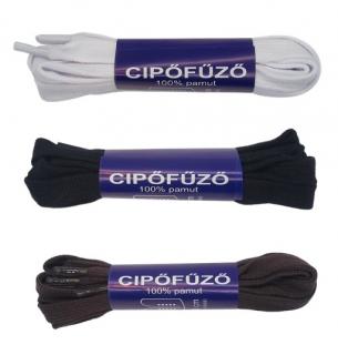 Cipőfűző lapos,  220 cm, 1300 Ft/pár  (10 pár/csomag)