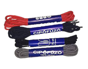 Cipőfűző vékony 90 cm, 490 Ft/pár ( 10pár/csomag) ( Cipőfűző)