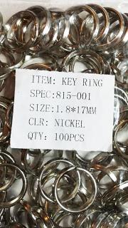 Kulcskarika kétsoros 1,8 x 17 mm. Külső méret: 19 mm.