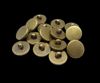 Lapos gombok 16 mm  patent forma füles gomb  antikolt