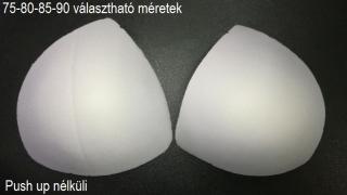 Melltartó kúp push up nélküli, háromszög forma, fehér, 75-90 méretig 740 Ft/pár ()