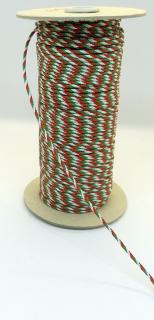 Nemzeti zsinór 1,5 mm PES hitelesítő tricolor. 98Ft (100 méter/orsó) ()