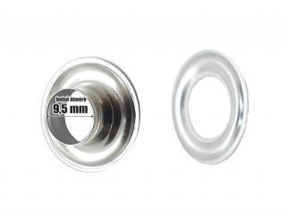 Ringli karika 9,5 mm vas alapú, nikkel színű, 22 Ft/pár  (100 pár/csomag) ()