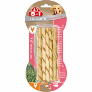 8in1 Delights Pork csavart rúd – 10db