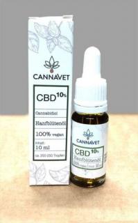 Cannavet 10% CBD olaj 10ml