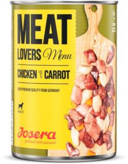 Josera Dog Meatlovers Menu Chicken  Carrot konzerv 400g