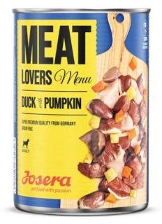 Josera Dog Meatlovers Menu Duck  Pumpkin konzerv 400g
