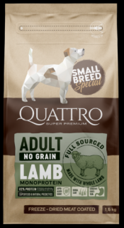 QUATTRO Dog Small Breed Adult Monoprotein bárány 7kg