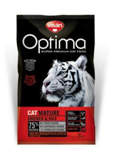 Visán Optimanova Cat Mature Chicken and Rice 8kg