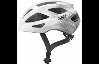 ABUS kerékpáros sport sisak Macator, In-Mold, white, Silver, M (52-58 cm)