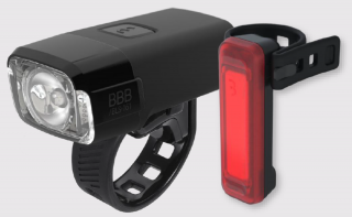 BLS-165 kerékpáros világítás szett NanoStrikeCombo 600 első lámpa és BLS-137 Signal hátsó lámpa szettben