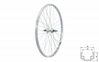 Fűzött hátsó kerék KLS EVENT V-brake R, 26", silver