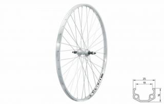 Fűzött hátsó kerék KLS EVENT V-brake R, 28", silver