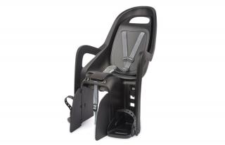 Polisport hátsó gyerekülés Groovy Maxi CFS, csomagtartóra szerelhető, fekete/sötétszürke