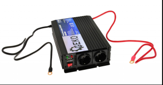 12V -ról >> 2db 230V -ra + USB 1600W / 800W FESZÜLTSÉGÁTALAKÍTÓ INVERTER AUTÓS ÁRAMÁTALAKÍTÓ 12/230V KONVERTER