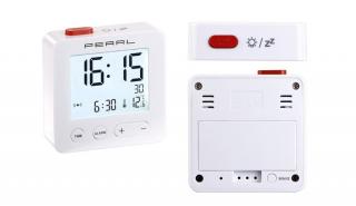Digitális utazási rádiós ébresztőóra hőmérővel és megvilágított kijelzővel