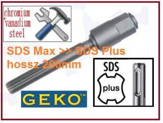GeKo SDS MAX / > SDS PLUS ÁTALAKÍTÓ 200mm TOKMÁNY ADAPTER Cro-Va