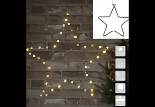Kültéri LED Csillag, 40 LED, 40 cm Átmérőjű
