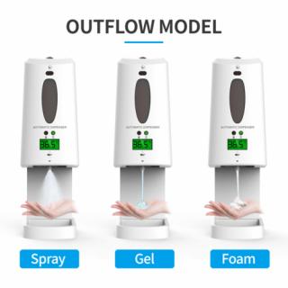 Falra szerelhető automata testhőmérő és kézfertőtlenítő (sprays kivitelben) / OT-HS-1
