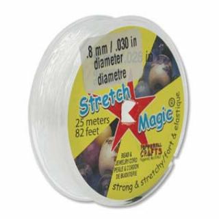Stretch Magic gumis damil, 0,8 mm, 25 méteres tekercs, átlátszó