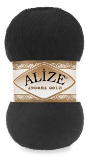 Alize Angora Gold 60 - fekete (20% Gyapjú, 80% Akril)
