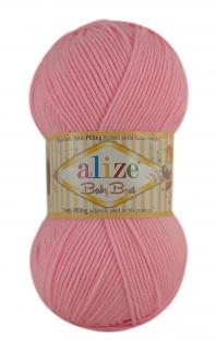 Alize Baby Best 191 - cukor rózsaszín (10% bambusz, gyermek)