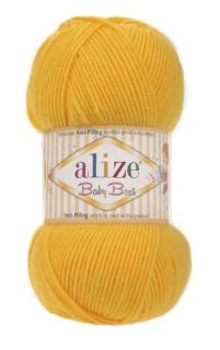Alize Baby Best 216 - sötét sárga (10% bambusz, gyermek fonal)