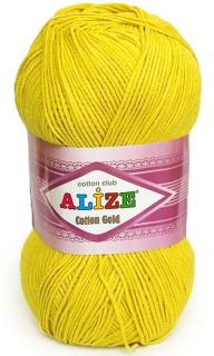 Alize Cotton Gold 110 - sárga (45% Akril, 55% Pamut)