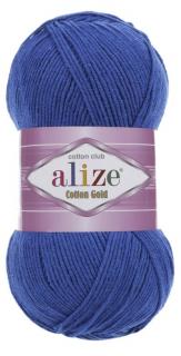 Alize Cotton Gold 141 - királykék (45% Akril, 55% Pamut)