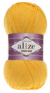 Alize Cotton Gold 216 - sárga (45% Akril, 55% Pamut)