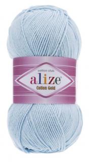 Alize Cotton Gold 513 - kristálykék (45% Akril, 55% Pamut)