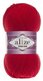 Alize Cotton Gold 56 - piros (45% Akril, 55% Pamut)