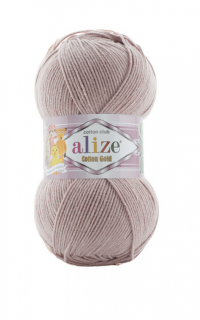 Alize Cotton Gold 592 - púder lila (45% Akril, 55% Pamut)